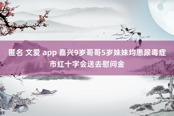 匿名 文爱 app 嘉兴9岁哥哥5岁妹妹均患尿毒症　市红十字会送去慰问金