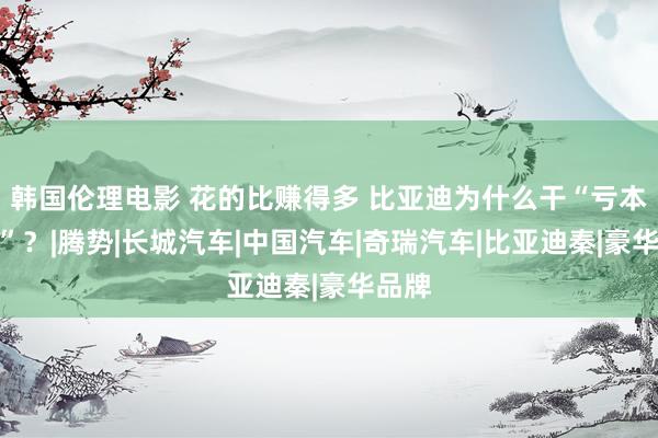 韩国伦理电影 花的比赚得多 比亚迪为什么干“亏本商业”？|腾势|长城汽车|中国汽车|奇瑞汽车|比亚迪秦|豪华品牌